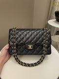 Chanel Classic Jumbo Double Flap Black Caviar - Bags - 20