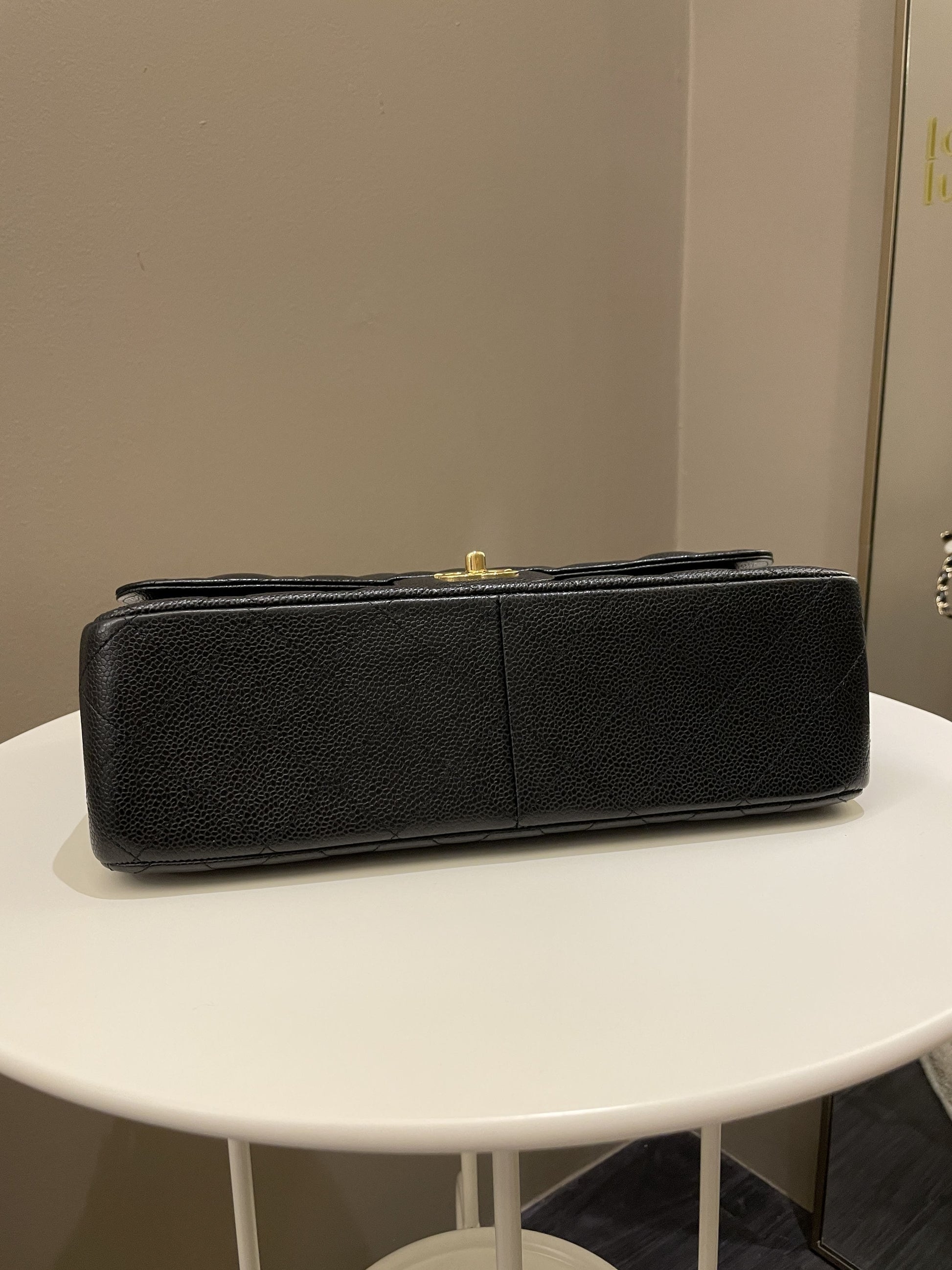 Chanel Classic Jumbo Double Flap Black Caviar - Bags - 6
