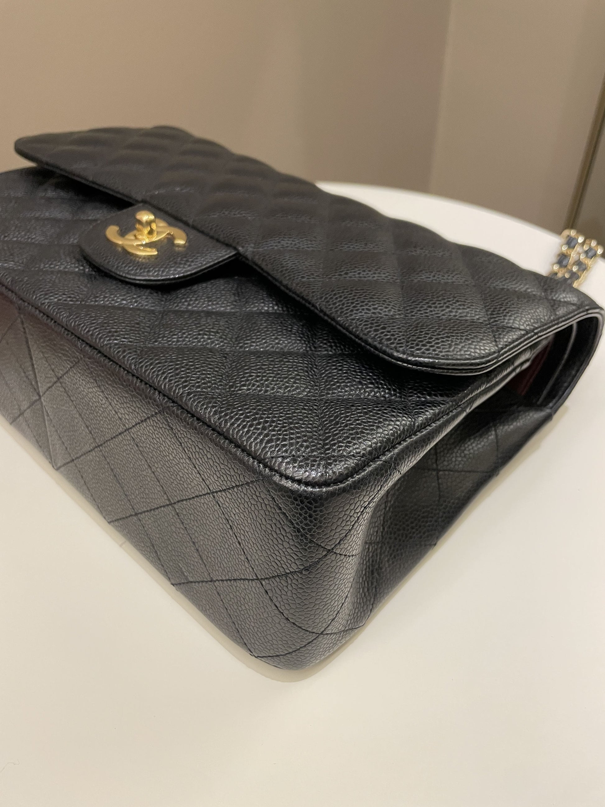 Chanel Classic Jumbo Double Flap Black Caviar - Bags - 8