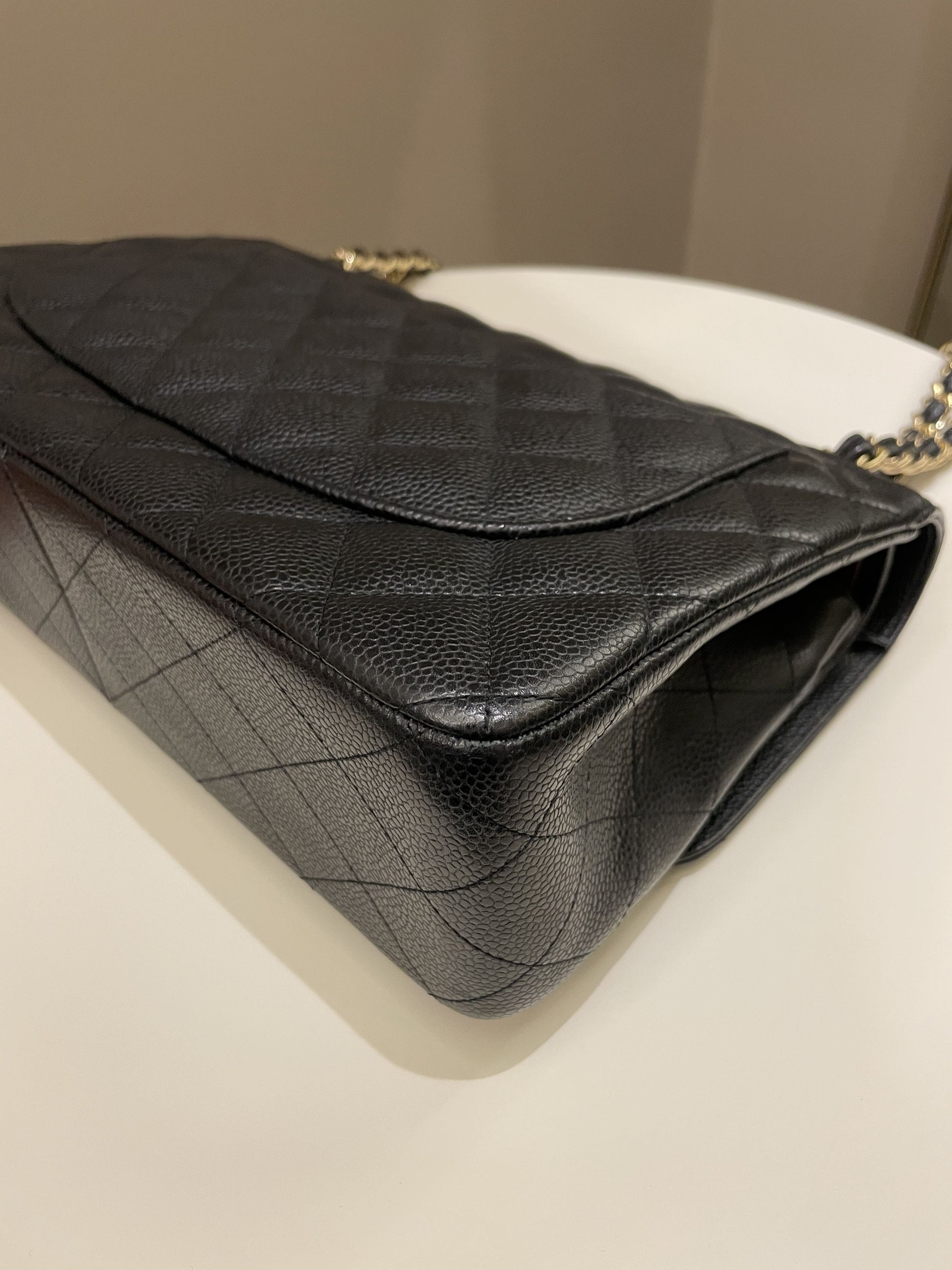Chanel Classic Jumbo Double Flap Black Caviar - Bags - 10