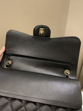 Chanel Classic Jumbo Double Flap Black Caviar - Bags - 15