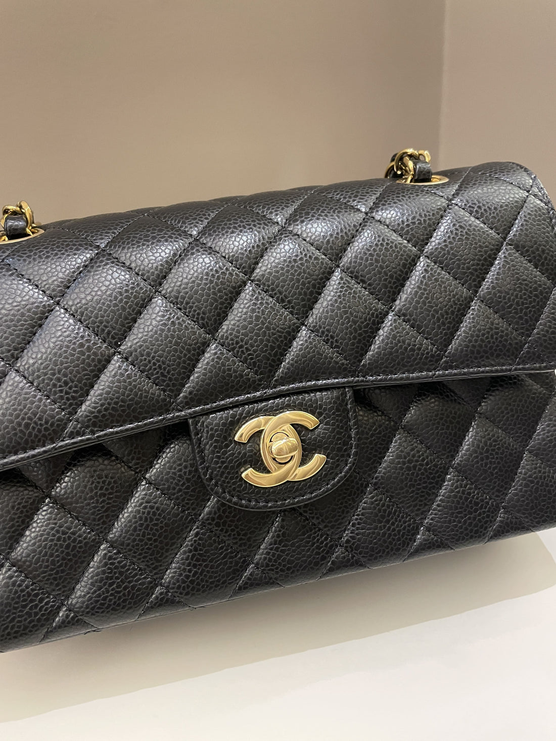 Chanel Classic Quilted Small Double Flap Black Caviar - Bags