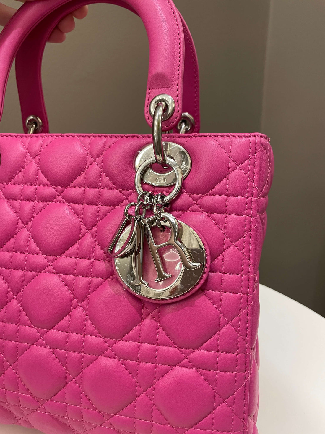 Dior Classic Lady Dior Bubble Gum Pink Lambskin - Bags
