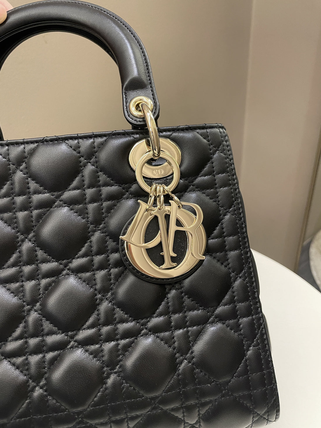 Dior Classic Lady Dior Black Lambskin - Bags