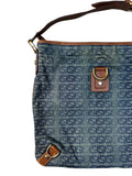 00s Gucci GG Denim Abbey D-Ring Leather Crossbody Bag - Handbags, Wallets & Cases - 2