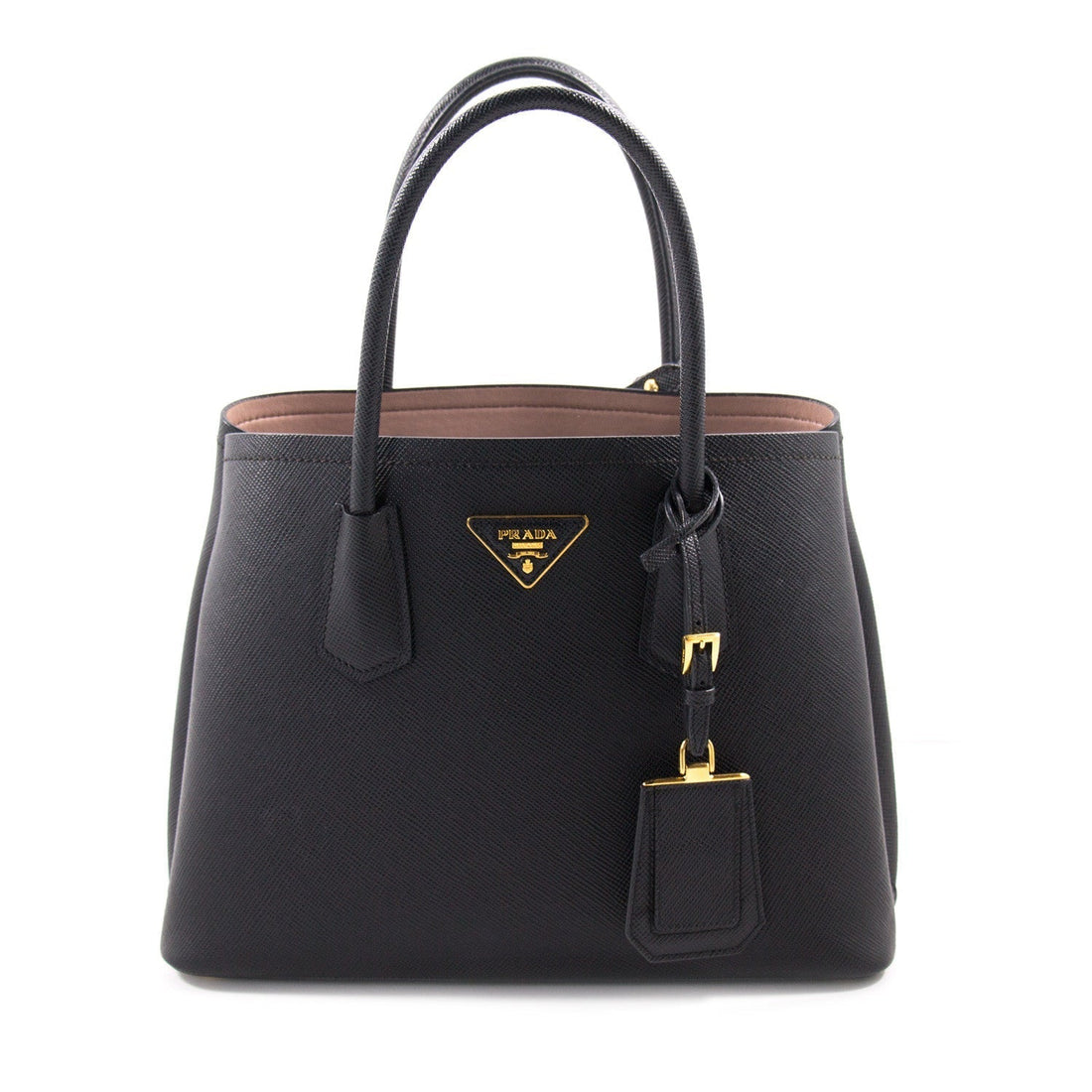 Prada Saffiano Double Bag Tote - Bags