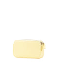 Denim Fringe Double Zip Clutch with Leather-Woven Chain Strap - Handbags, Wallets & Cases - 2