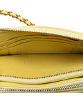 Denim Fringe Double Zip Clutch with Leather-Woven Chain Strap - Handbags, Wallets & Cases - 5