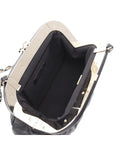 Quilted Lambskin Clutch with Chain and Kiss Lock - Handbag & Wallet Accessories - 3