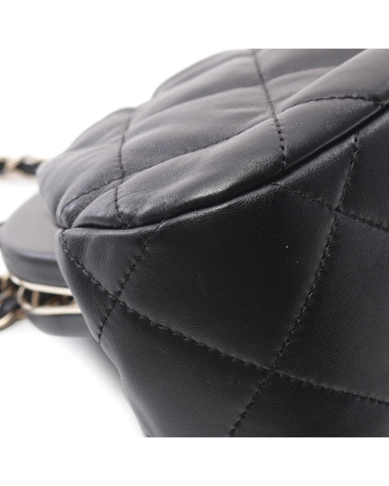 Quilted Lambskin Clutch with Chain and Kiss Lock - Handbag & Wallet Accessories - 8