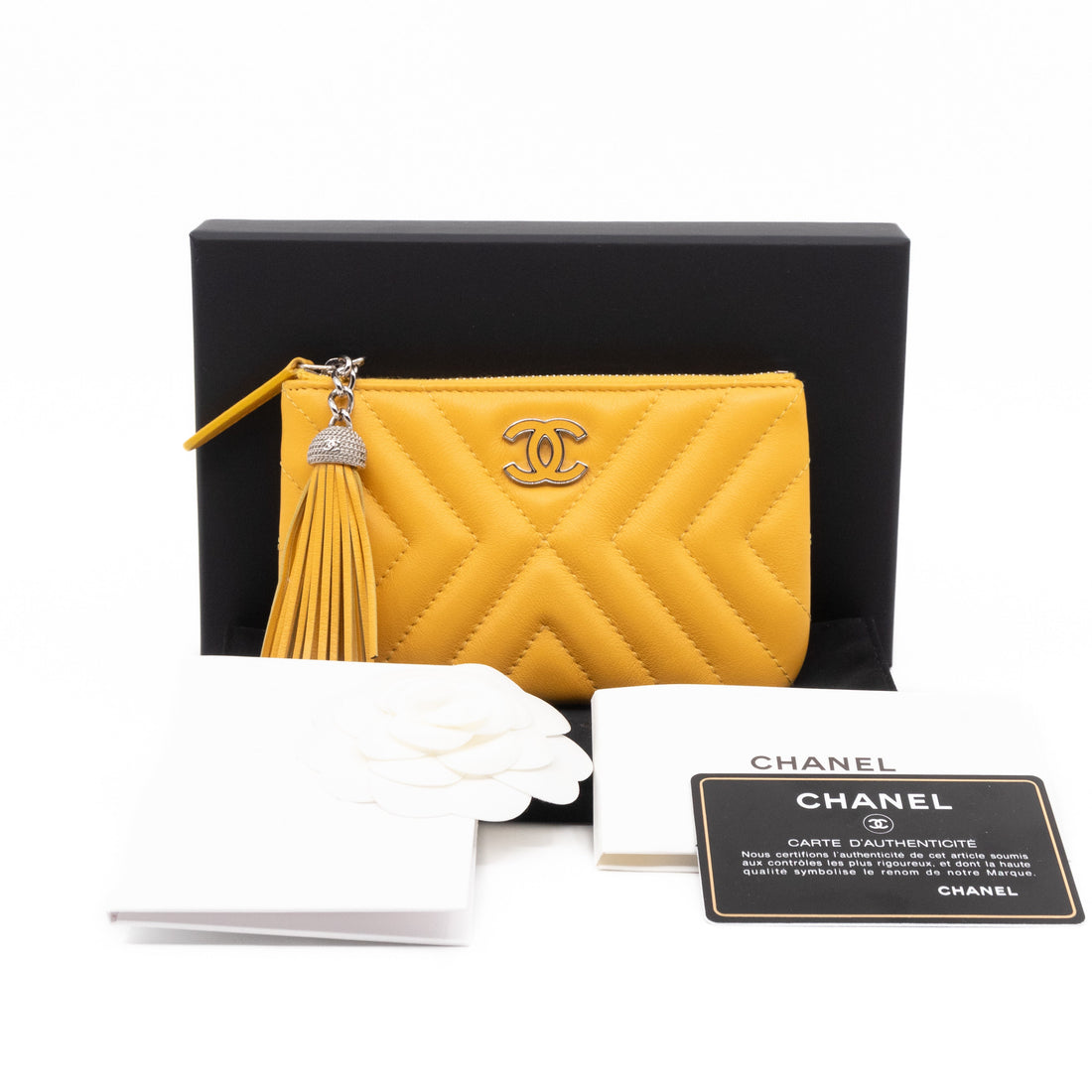 Mini O Case Yellow Leather - Wallet
