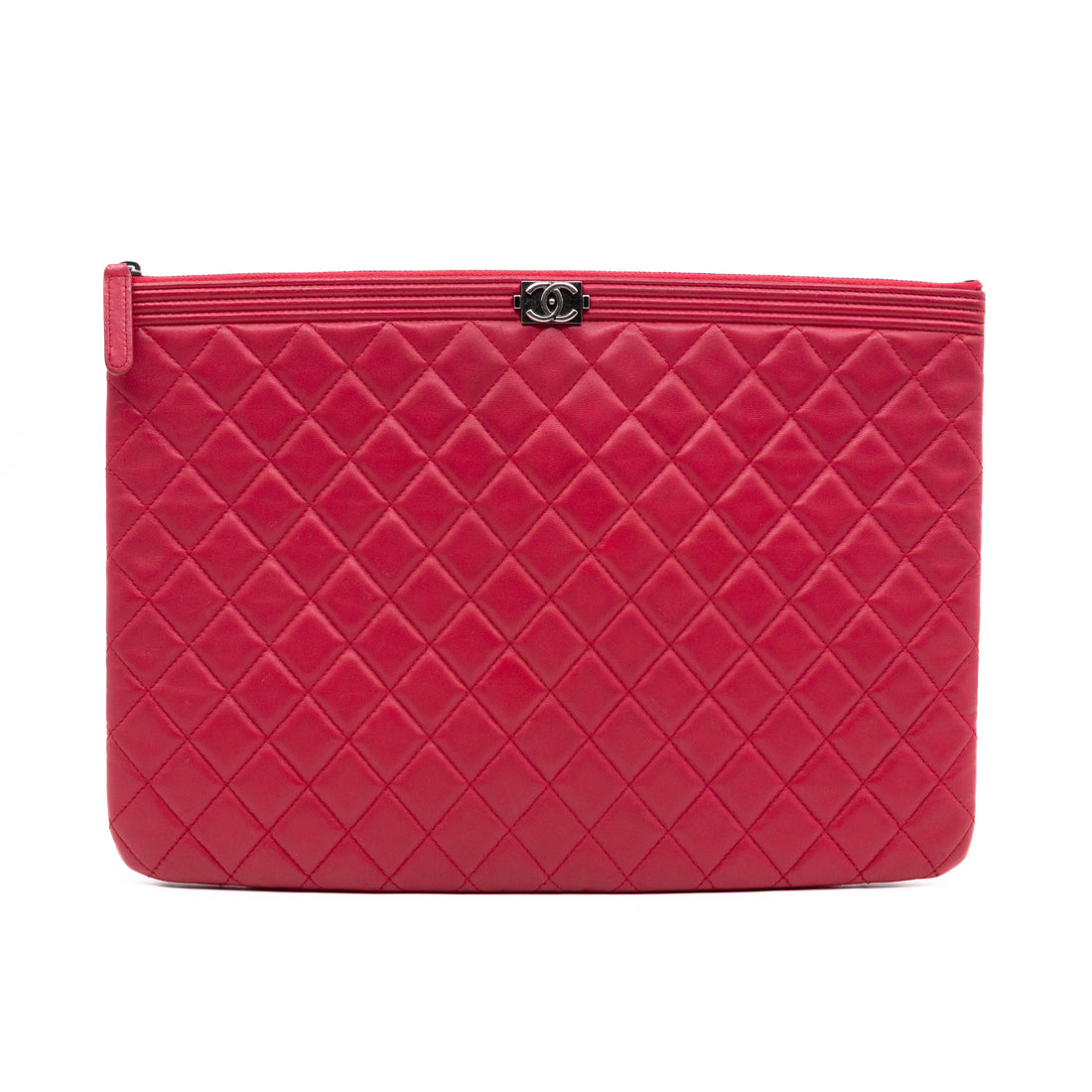 Boy O Case Clutch Large Pink Leather - Wallet