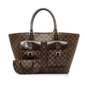 Brown Louis Vuitton Damier Ebene Manosque GM Tote Bag - Handbags - 12