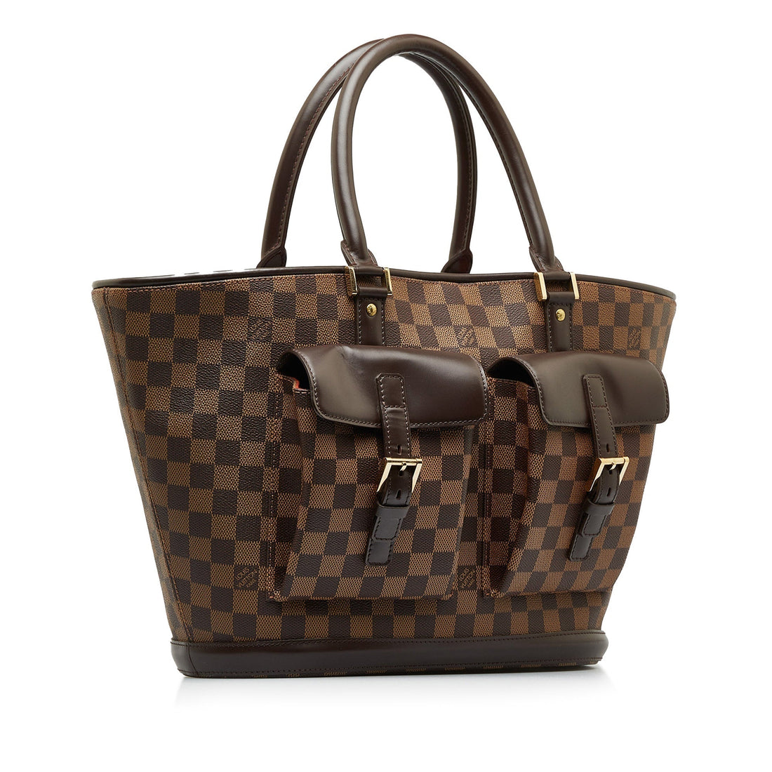 Brown Louis Vuitton Damier Ebene Manosque GM Tote Bag - Handbags
