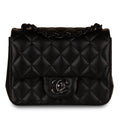 Classic Flap Bag - Mini Square So Black - Shoulder Bags - 10