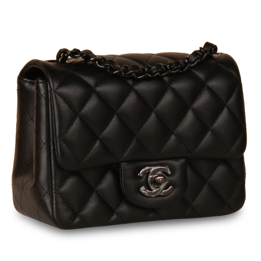 Classic Flap Bag - Mini Square So Black - Shoulder Bags