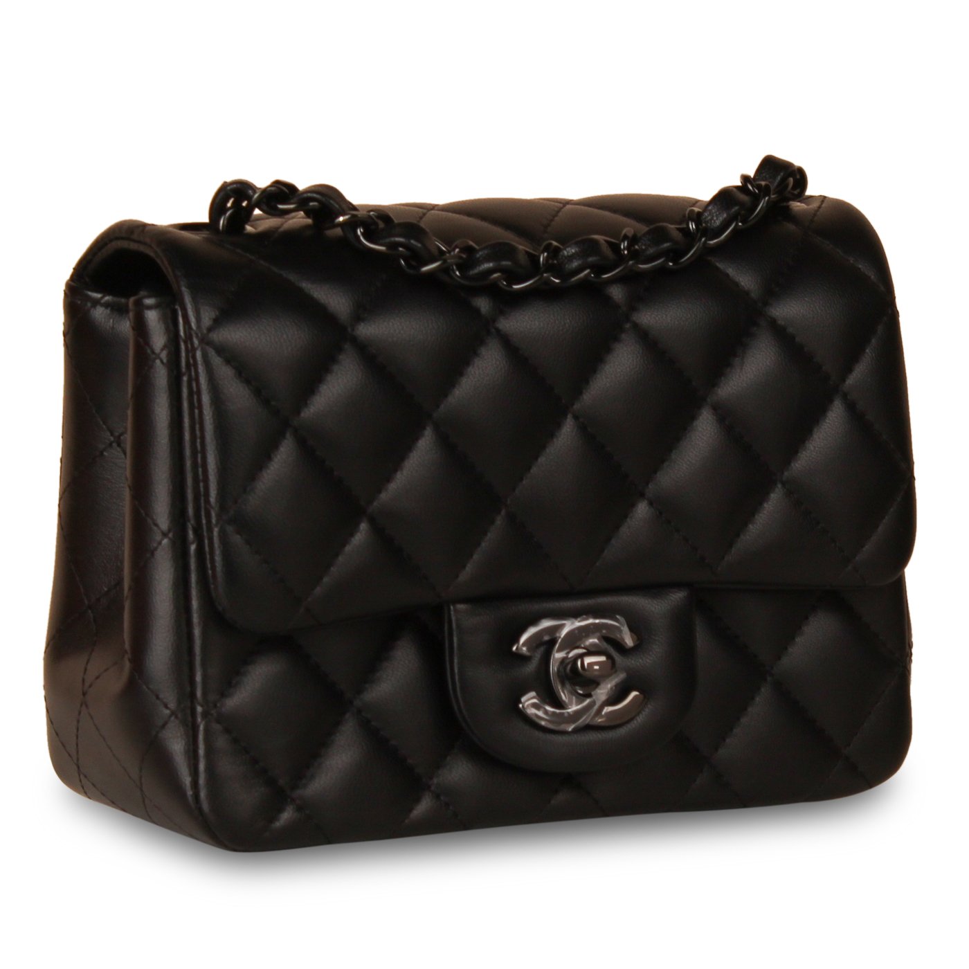 Classic Flap Bag - Mini Square So Black - Shoulder Bags