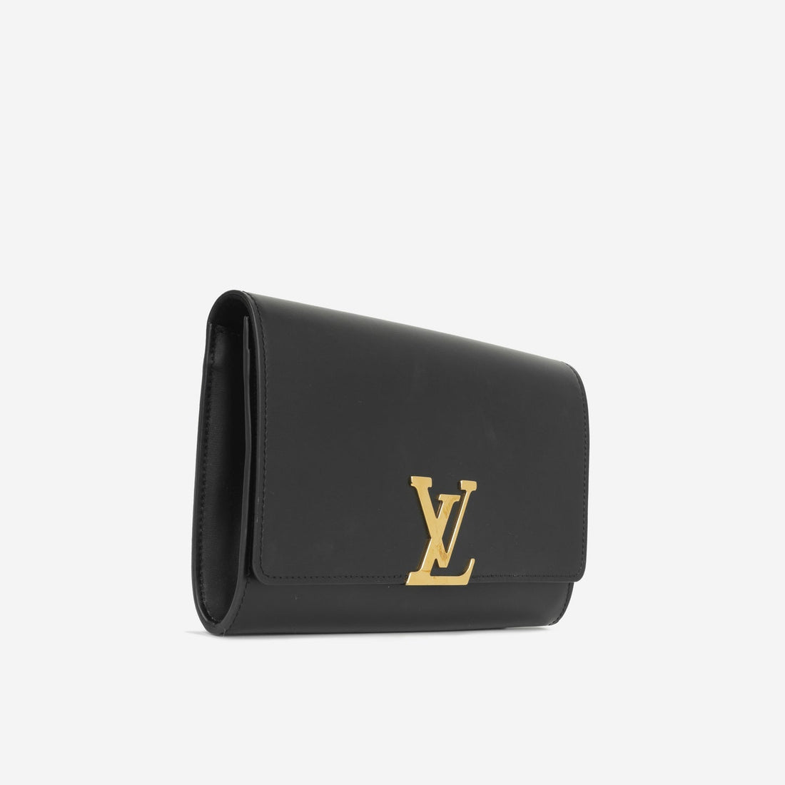 Louis Vuitton Louis Vuitton - Chain Louise Clutch - Black Calfskin GHW - - Handbag