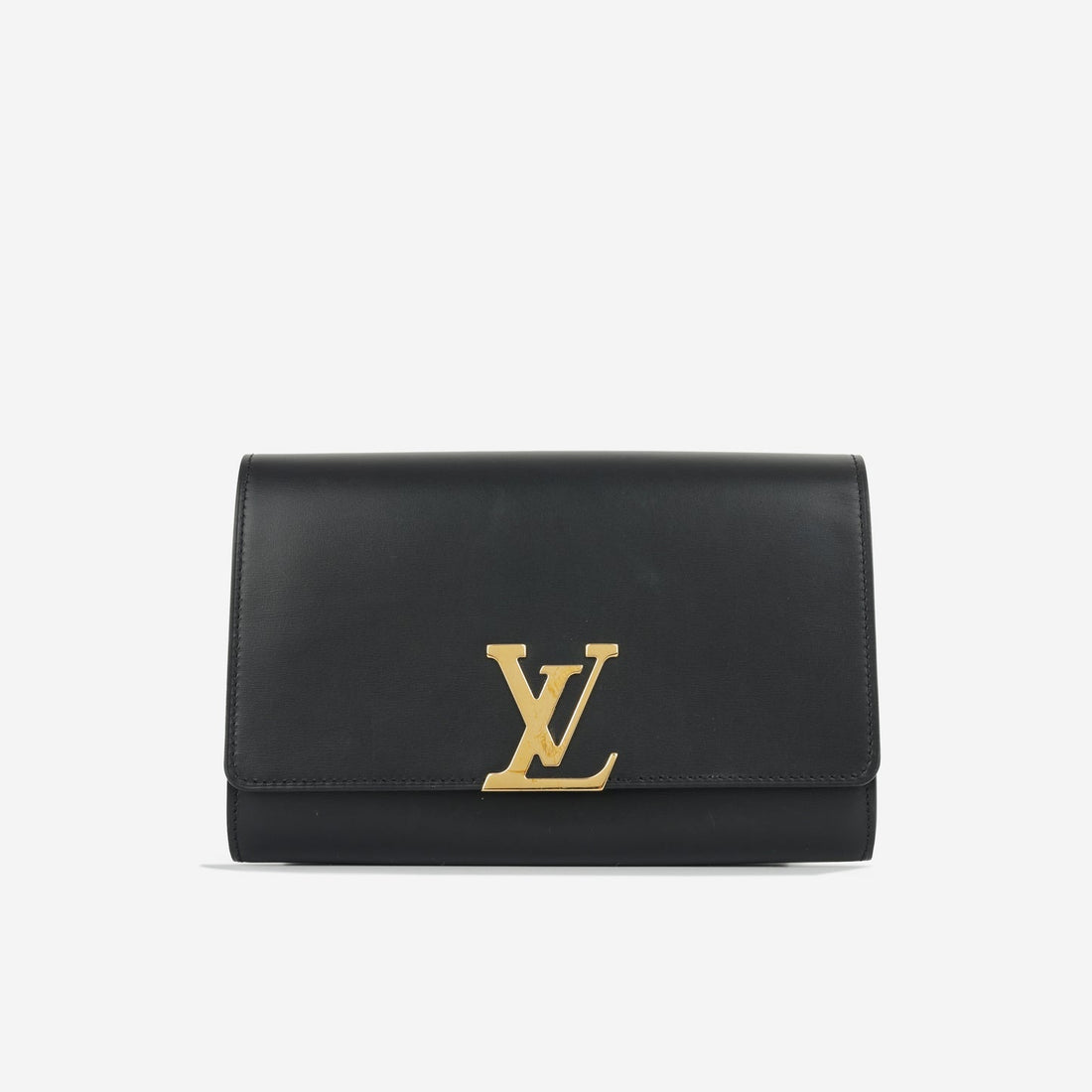Louis Vuitton Louis Vuitton - Chain Louise Clutch - Black Calfskin GHW - - Handbag