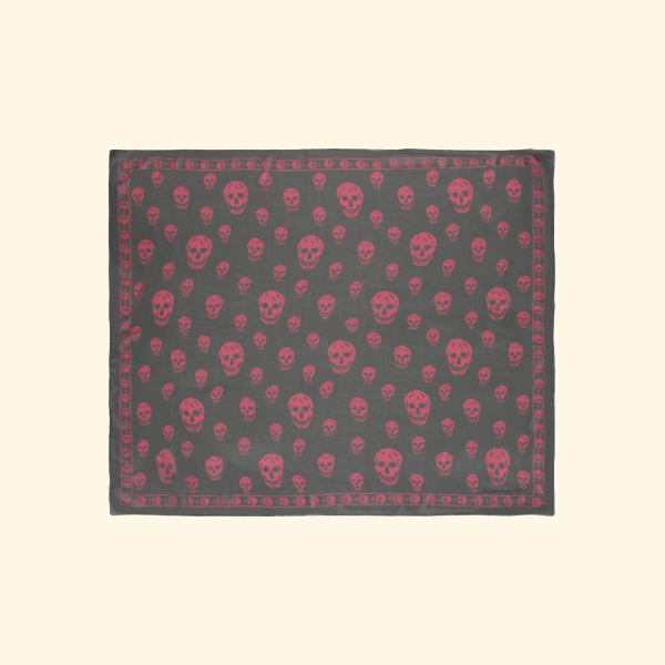 Alexander McQueen Classic Skull Scarf, Brand New - Scarf