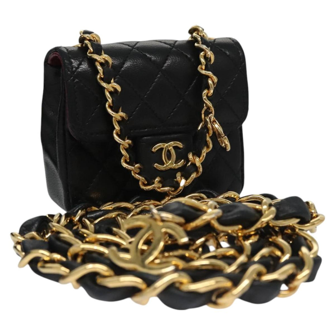 Mini Quilted Leather Clutch - Handbag & Wallet Accessories