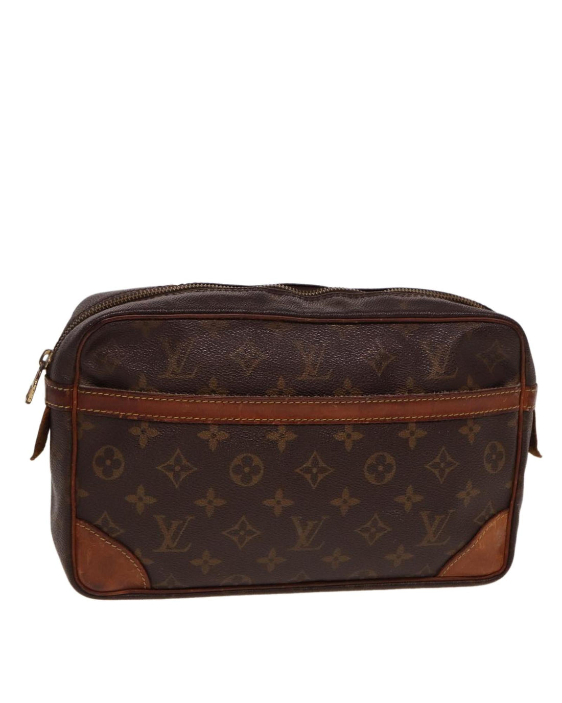 Monogram Canvas Clutch Bag with Multiple Pockets - Handbags, Wallets & Cases