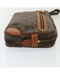 Monogram Canvas Clutch Bag with Wrist Strap - Handbags, Wallets & Cases - 3