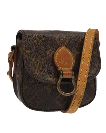 Monogram Canvas Shoulder Bag with Adjustable Strap and Classic Design - Handbag & Wallet Accessories