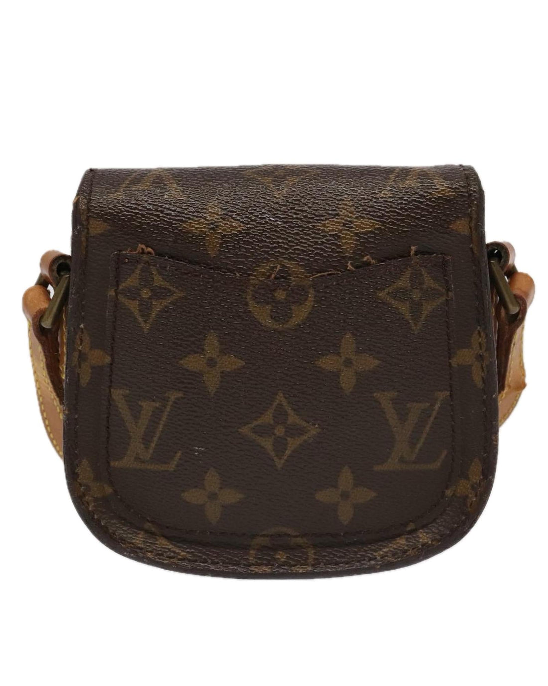 Monogram Canvas Shoulder Bag with Adjustable Strap and Classic Design - Handbag & Wallet Accessories