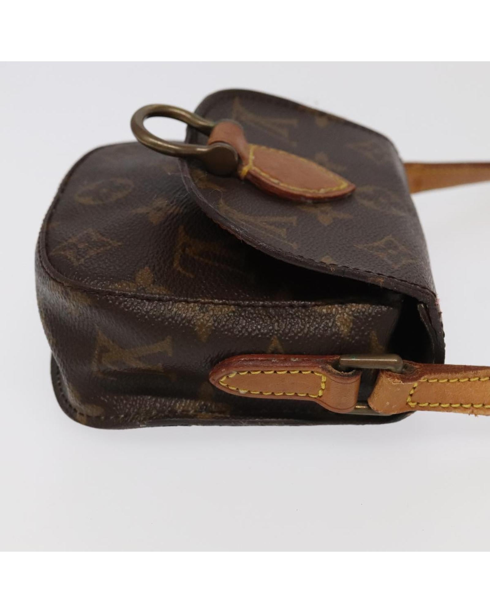 Monogram Canvas Shoulder Bag with Adjustable Strap and Classic Design - Handbag & Wallet Accessories - 3