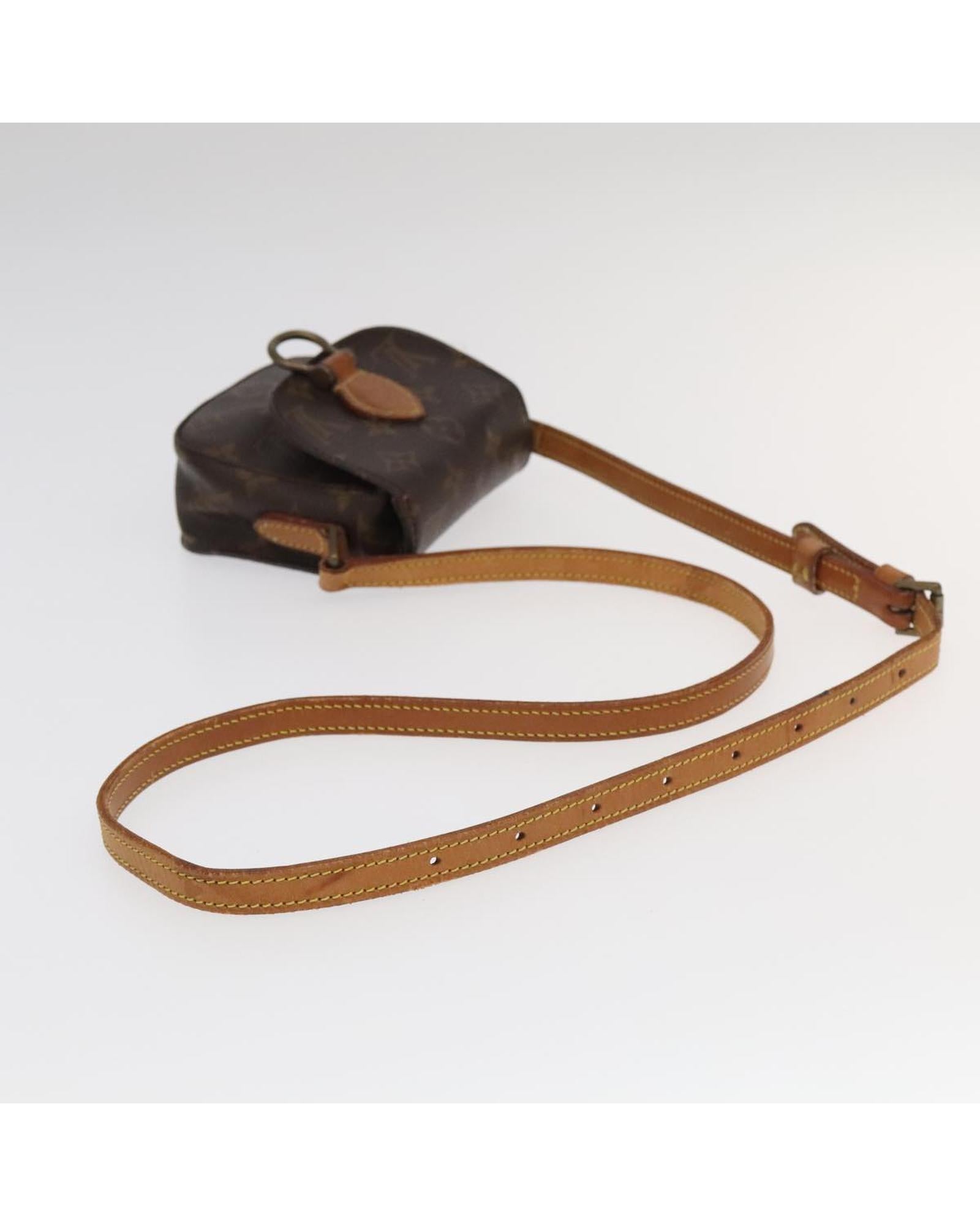Monogram Canvas Shoulder Bag with Adjustable Strap and Classic Design - Handbag & Wallet Accessories - 7