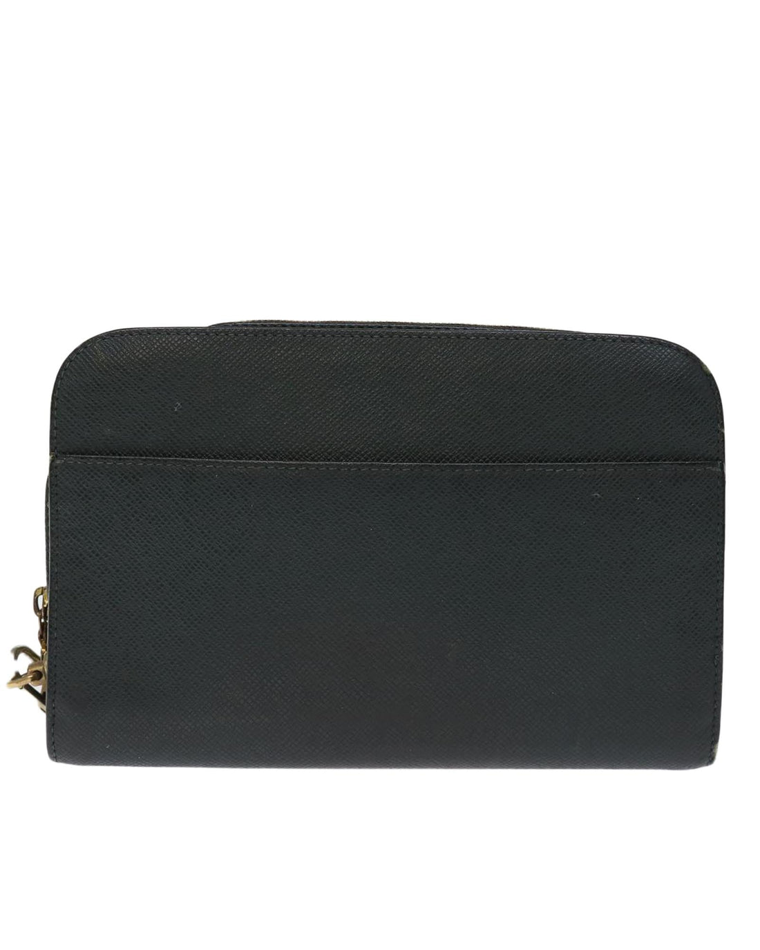 Epi Leather Clutch Bag with Taiga Texture - Greenish Brown - Handbags, Wallets & Cases