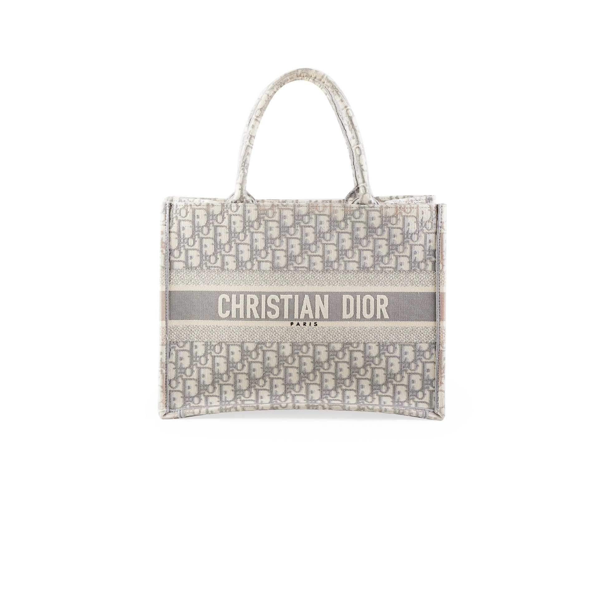 Christian Dior Medium Book Tote Oblique Grey - Handbag & Wallet Accessories