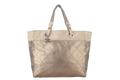 CHANEL PARIS BIARRITZ TOTE BAG (1139xxxx) LARGE GOLD CALFSKIN SILVER HARDWARE NO DUST COVER - Bags