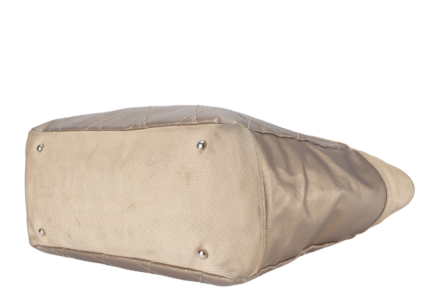 CHANEL PARIS BIARRITZ TOTE BAG (1139xxxx) LARGE GOLD CALFSKIN SILVER HARDWARE NO DUST COVER - Bags - 3