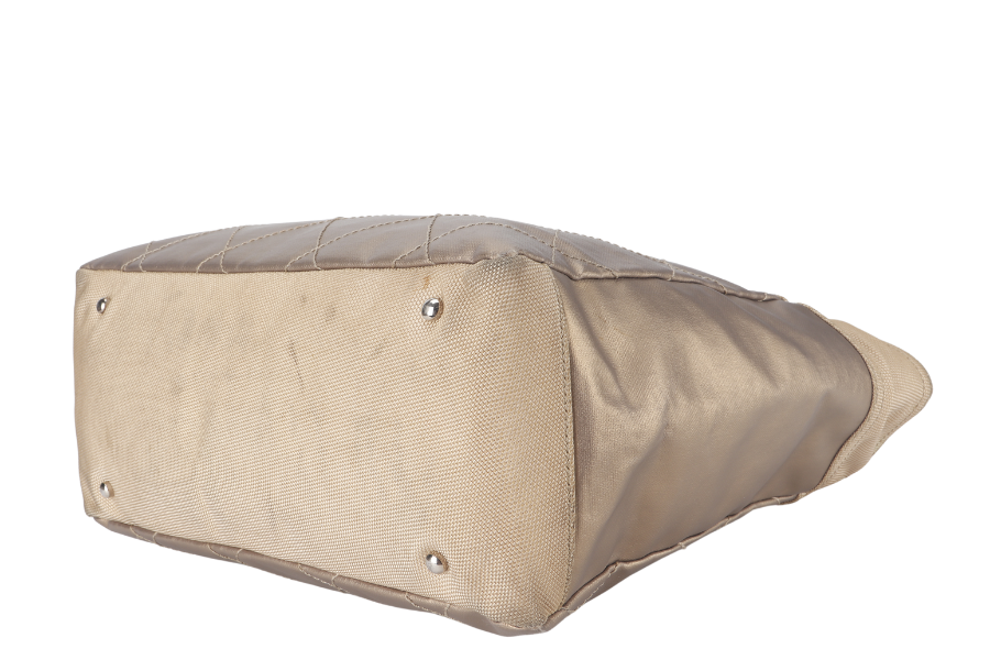 CHANEL PARIS BIARRITZ TOTE BAG (1139xxxx) LARGE GOLD CALFSKIN SILVER HARDWARE NO DUST COVER - Bags - 4