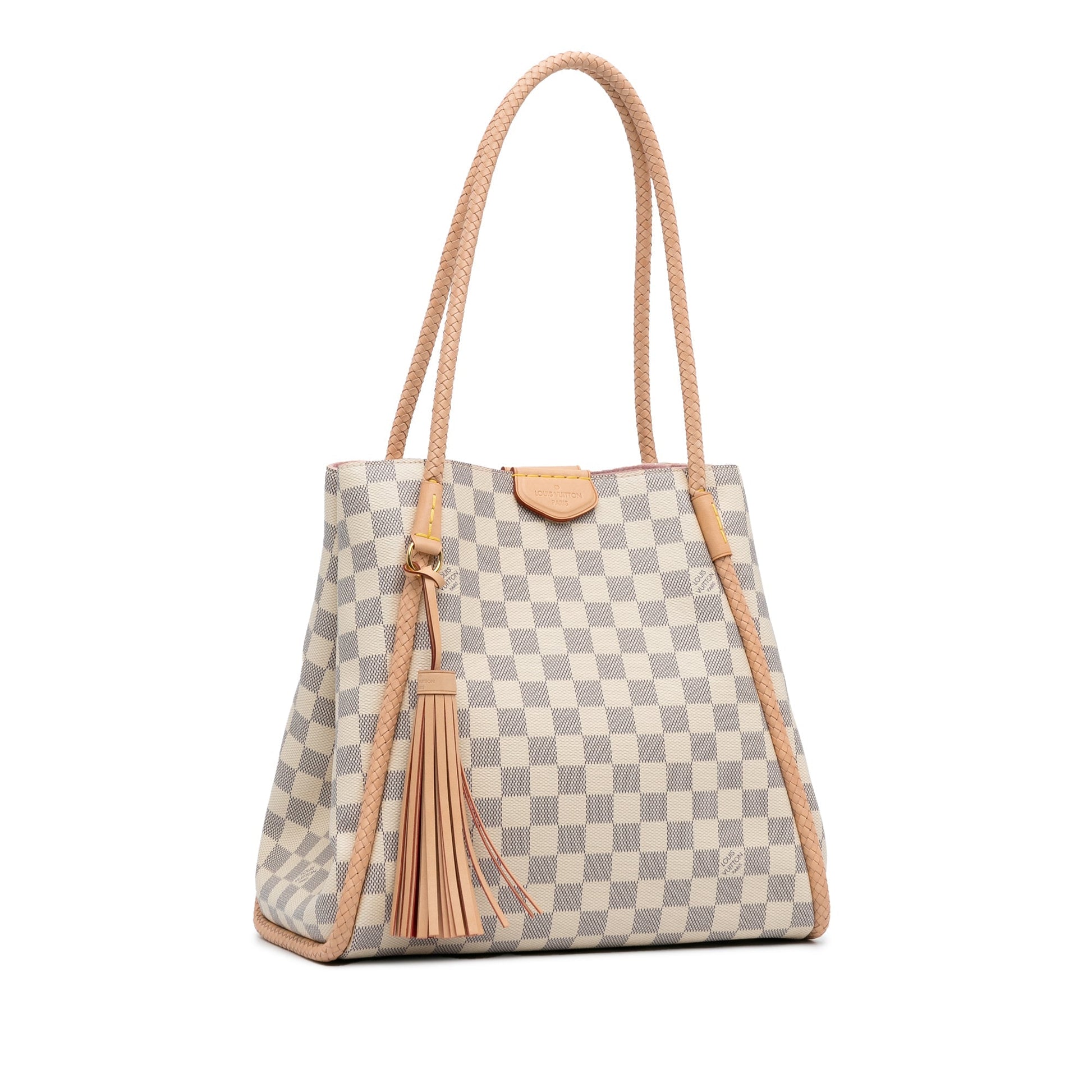 White Louis Vuitton Damier Azur Propriano Tote Bag - Handbag & Wallet Accessories