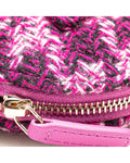Tweed Houndstooth Clutch with Chain Strap - Handbags, Wallets & Cases - 8