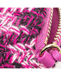 Tweed Houndstooth Clutch with Chain Strap - Handbags, Wallets & Cases - 9