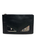 FENDI Clutch bag leather black monster mens Used - Handbags, Wallets & Cases