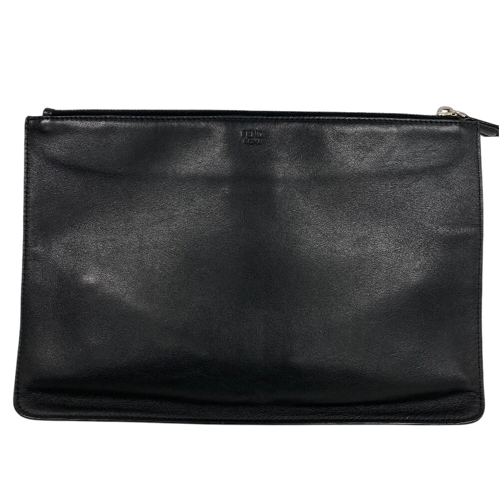 FENDI Clutch bag leather black monster mens Used - Handbags, Wallets & Cases - 2