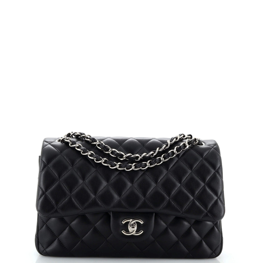 CHANEL Classic Double Flap Bag Quilted Lambskin Jumbo - Handbag & Wallet Accessories