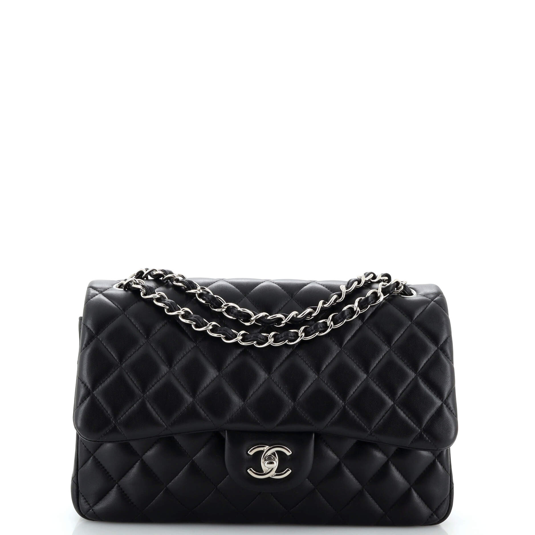 CHANEL Classic Double Flap Bag Quilted Lambskin Jumbo - Handbag & Wallet Accessories