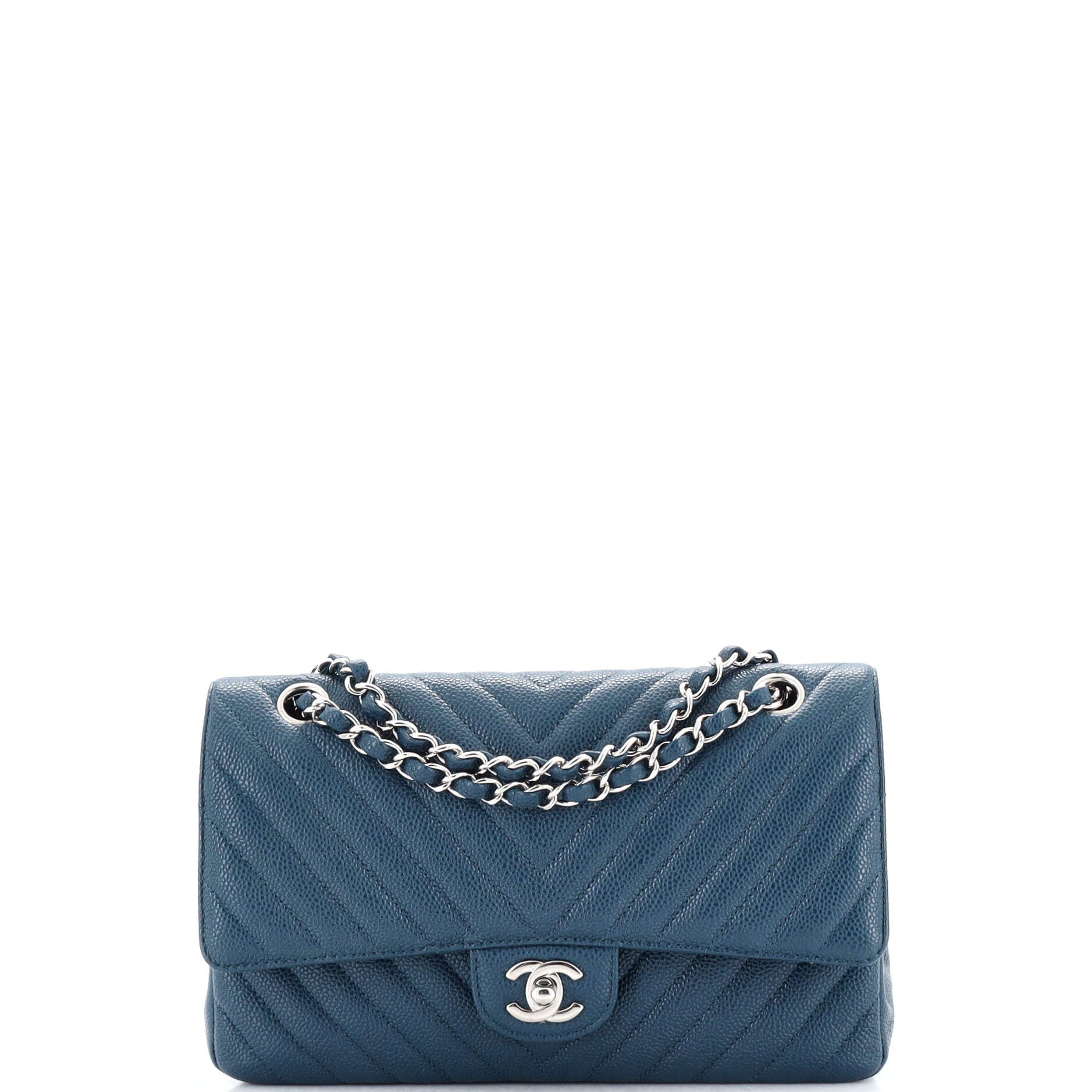 CHANEL Classic Double Flap Bag Chevron Caviar Medium - Handbag & Wallet Accessories