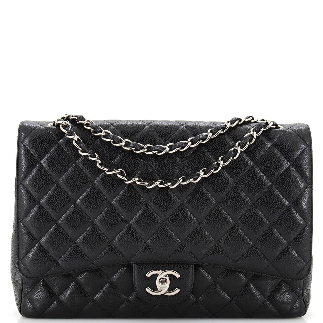 CHANEL Classic Double Flap Bag Quilted Caviar Maxi - Handbag & Wallet Accessories