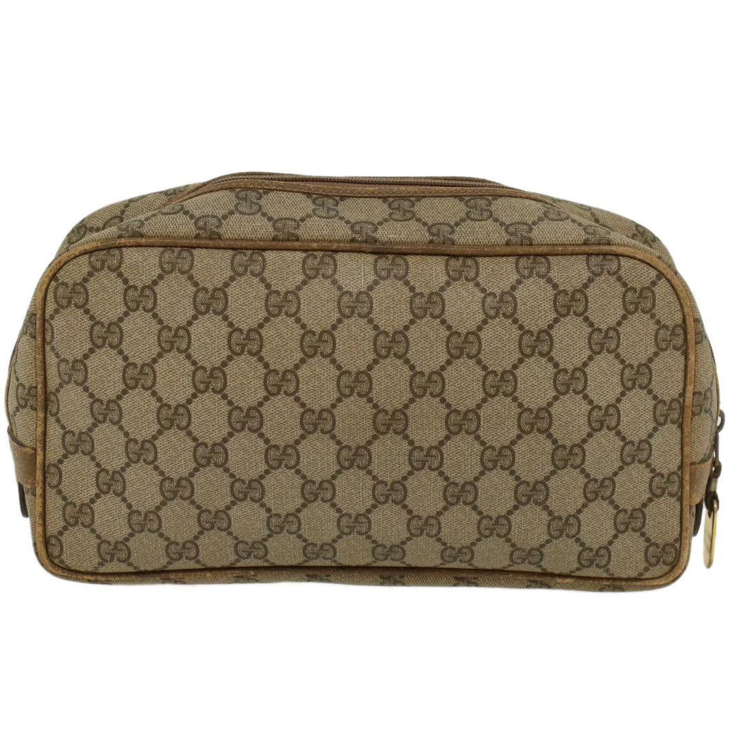 GUCCI GG Canvas Clutch Bag PVC Leather Beige  ar9845 - Gucci