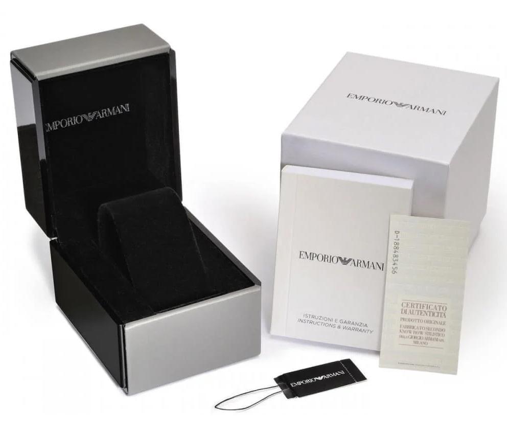 Ladies / Womens Classic White Branded Leather Strap Emporio Armani Designer Watch AR11008 - Analogue Watch
