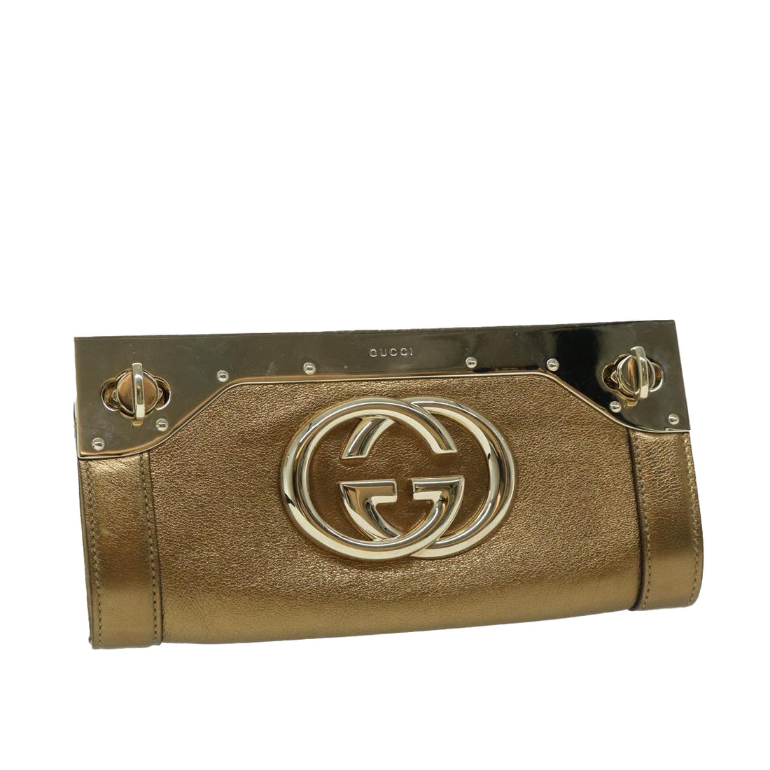 Gucci Interlocking Clutch Bag Leather - Handbags