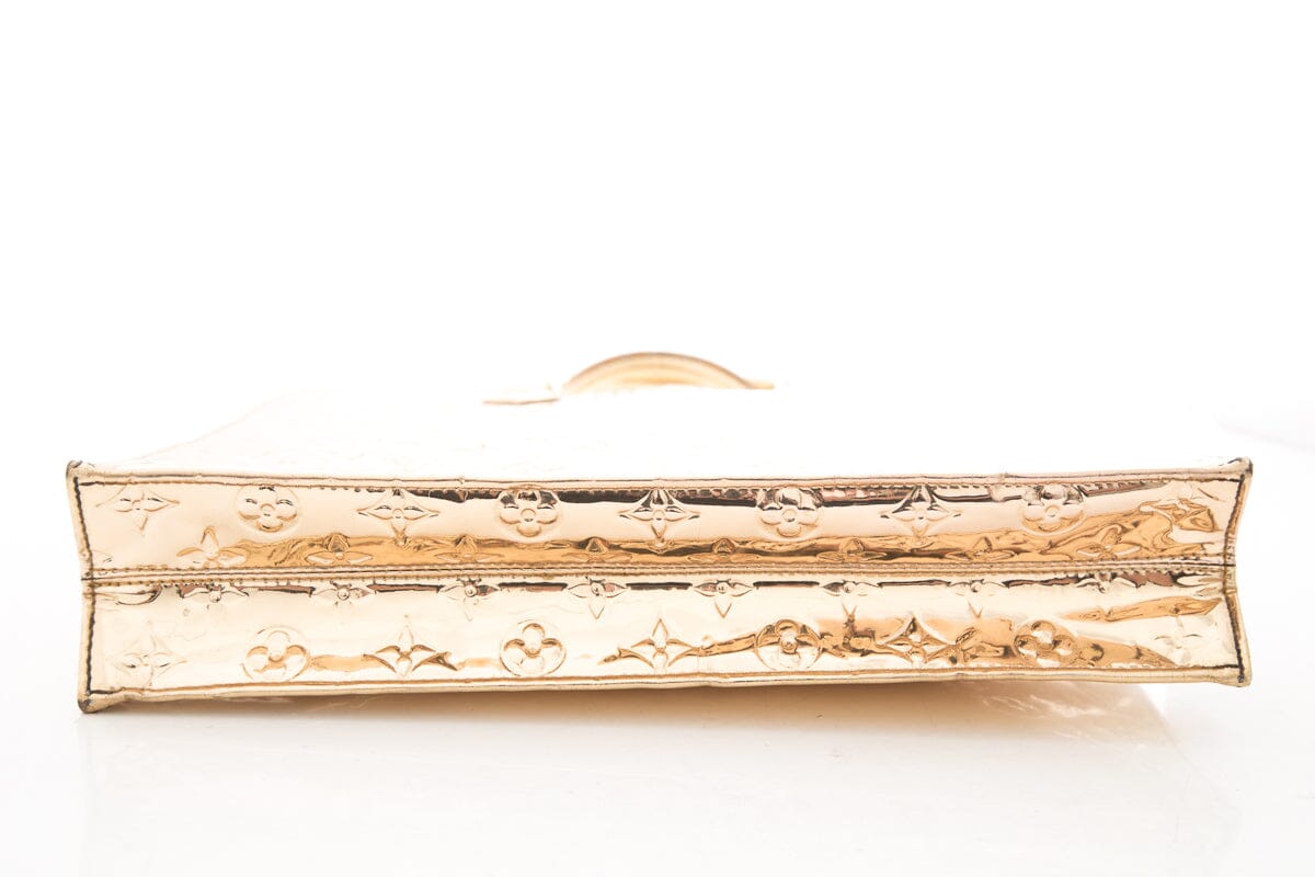 Louis Vuitton Gold Monogram Mirror PVC Top Handle Tote - Handbag - 5