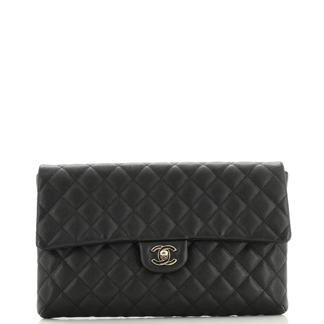 CHANEL Classic Flap Clutch Quilted Caviar - Handbag & Wallet Accessories